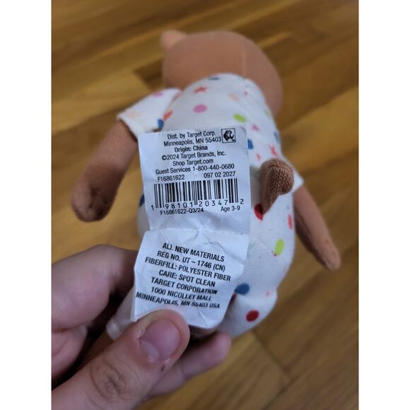 Pillowfort Bear Mini Plush Target 10" Brown Stuffed Animal Toy - Picture 4 of 4